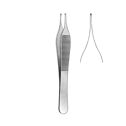 Pinza Per Microchirurgia E Sutura Pinza Adson Micro Punta 4,75 Mm Con Maniglia Finestrata Oro - Per Chirurgia E Precisione Pinza Precisione Per Modellismo O Medicina - Foto 8