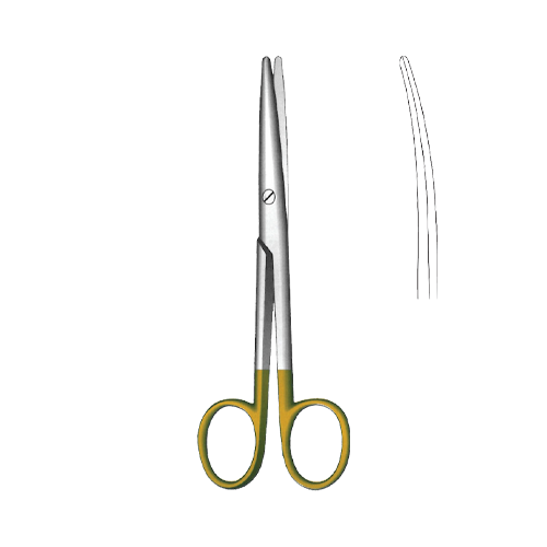 Mayo-Stille Scissor - Blunt/Blunt Curved - TC Gold – jenseninstruments