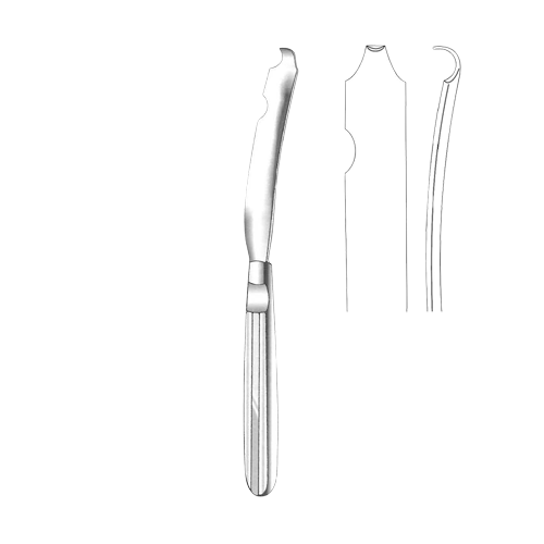 Retractor Ramus Instrument Hargis Medial Ramus Retractor 19.5 cm / 7-3/4